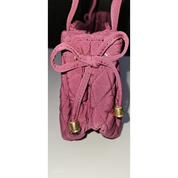 Vera Bradley Pink Magenta Margie Satchel Small Quilted Purse Handbag Raspberry - Picture 7 of 8